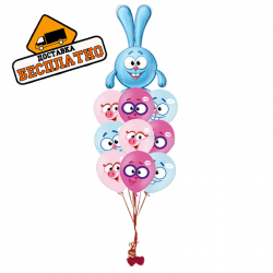 Детский букет из 11 воздушных шаров «От Кроша»