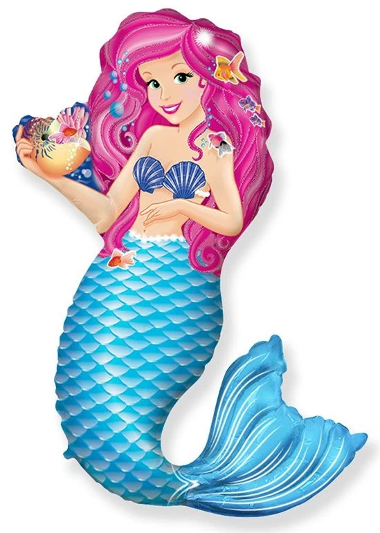 Шар русалочка Ариэль из фольги