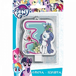 Свеча цифра 3 My Little Pony