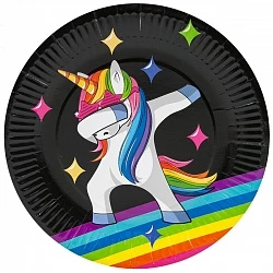 Тарелки (9_23 см) Танцующий единорог, 6 шт.