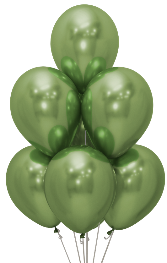 Гелиевые шары Лайм хром