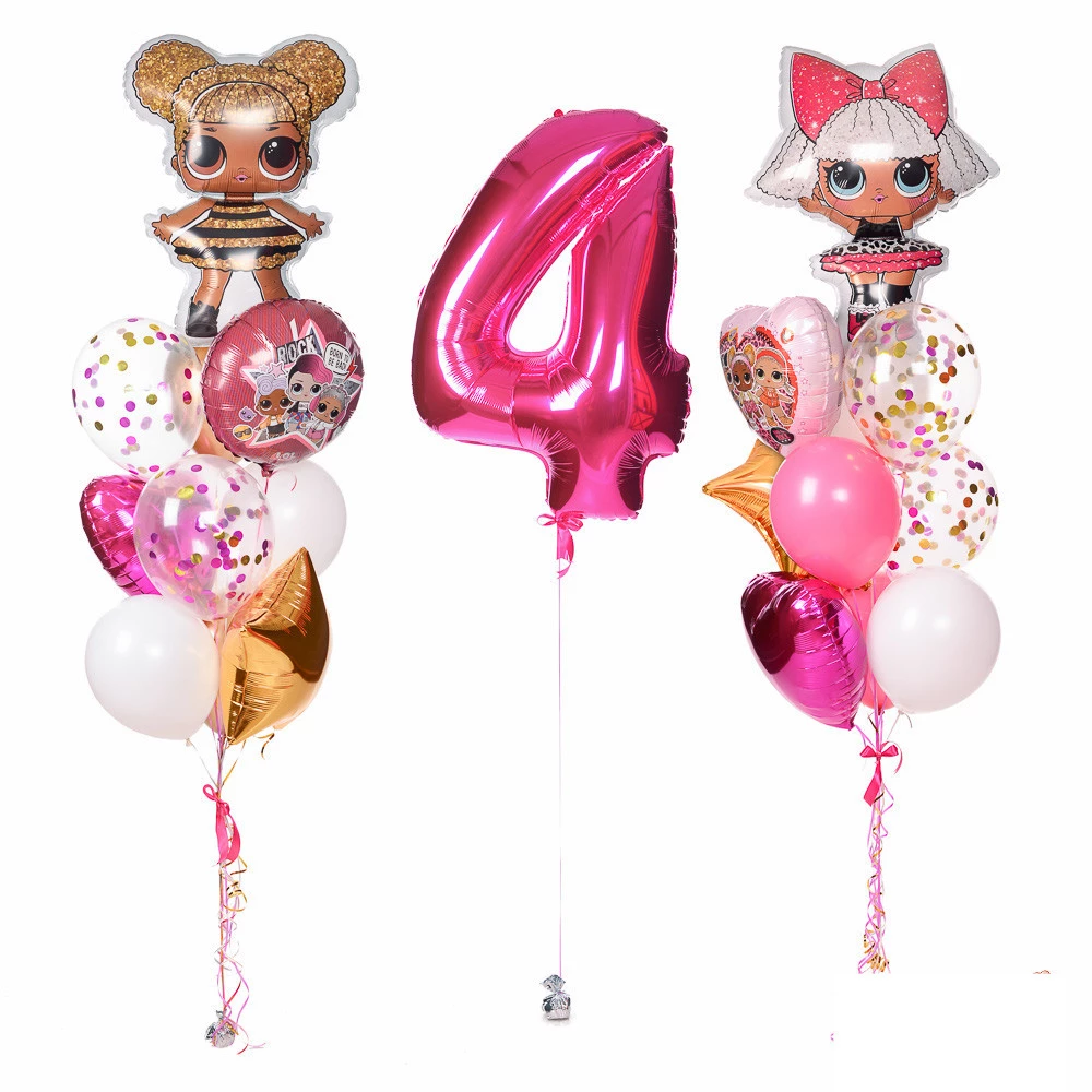 Шары на День Рождения девочке 4 года