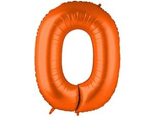 Шар Цифра 0 Пастель Orange