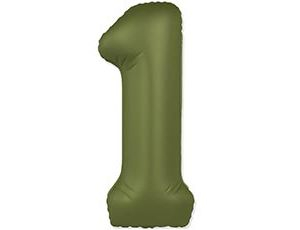 Шар Цифра 1 Slim Olive Green