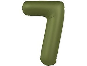 Шар Цифра 7 Slim Olive Green