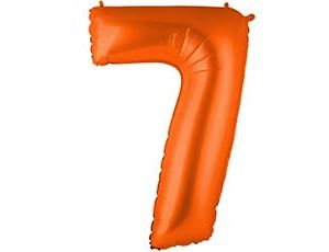 Шар Цифра 7 Пастель Orange