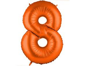 Шар Цифра 8 Пастель Orange