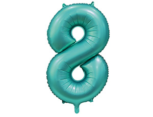 Шар Цифра 8 Сатин Teal
