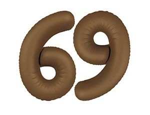 Шар Цифра 9 Slim Choco Brown