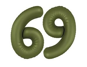 Шар Цифра 9 Slim Olive Green